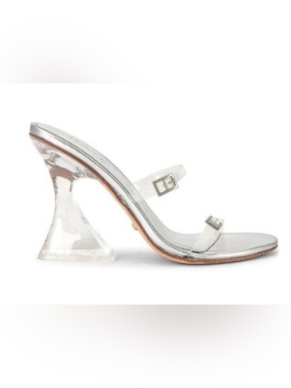 Raye Vienne Heel Metallic Silver size 9